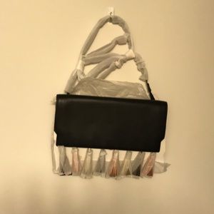 Rebecca Minkoff Sofia Clutch with Metallic Tassels